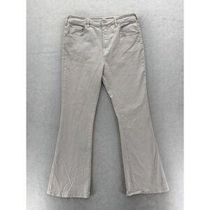 Pilcro Jeans Pants Womens 32 Beige The Icon Bootcut Stretch Denim Casual Boho